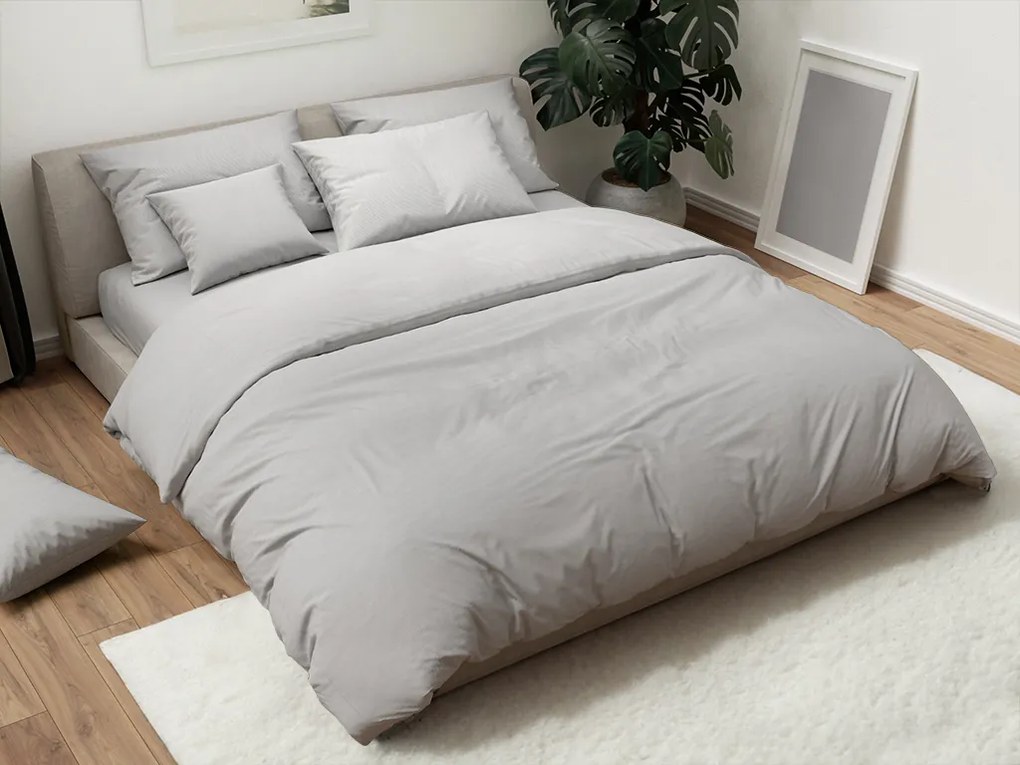 Lenjerie de pat din bumbac LINIE GREY svetle sede Dimensiune lenjerie de pat: 70 x 90 cm | 140 x 200 cm
