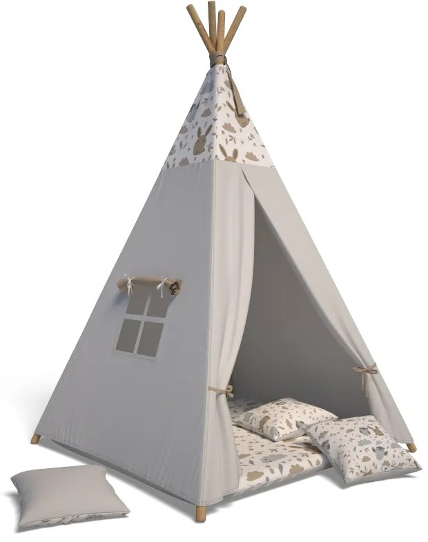 Supermobel Cort pentru copii WIGWAM, 105x140x105, iepure