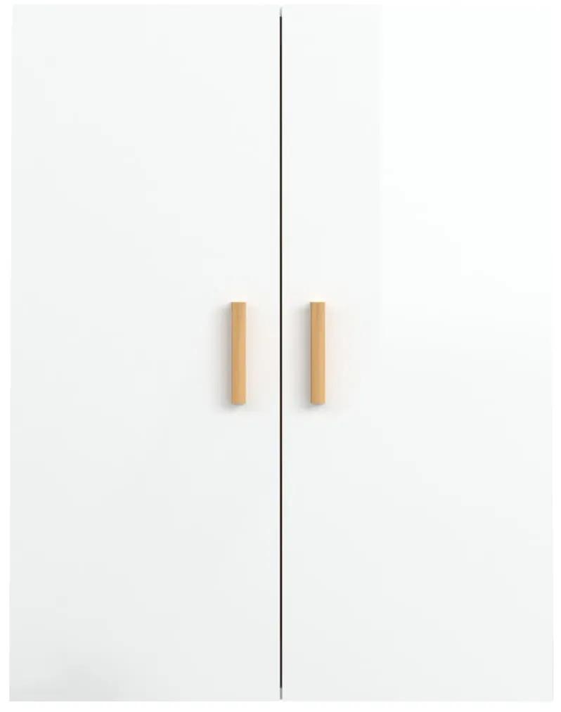 Dulap de perete suspendat, alb extralucios, 69,5x34x90 cm 1, Alb foarte lucios
