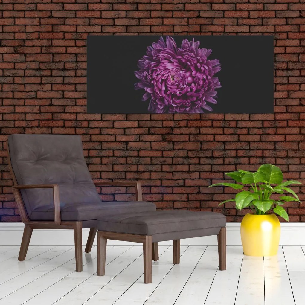 Tablou cu floare violetă (120x50 cm)