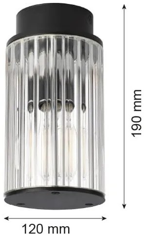 Spot aplicat cu protectie IP44 NORFOLK 8773 negru