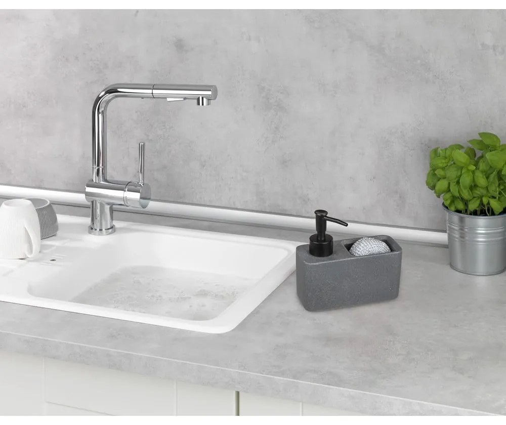 Dozator de săpun gri din polirășină 0,15 l Woya - Wenko