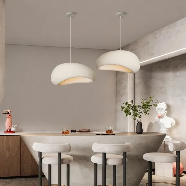 BRILAGI - Lustră suspendată pe cablu WABI SABI 1xE27/60W/230V Ø 50 cm albă