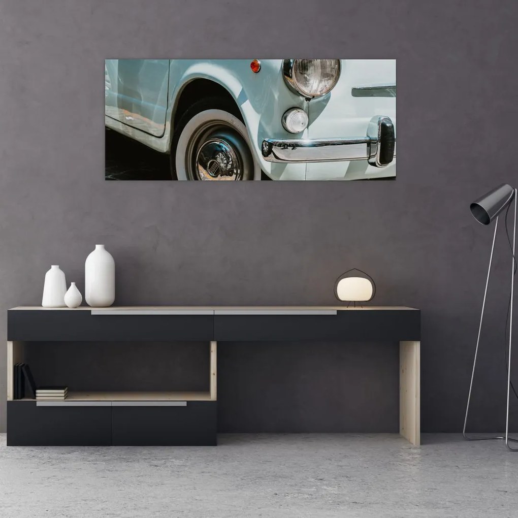 Tablou - mașina retro Fiat (120x50 cm)