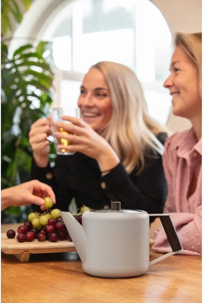 Ceainic bej din oțel inoxidabil 1,1 l Duet Boston – Bredemeijer