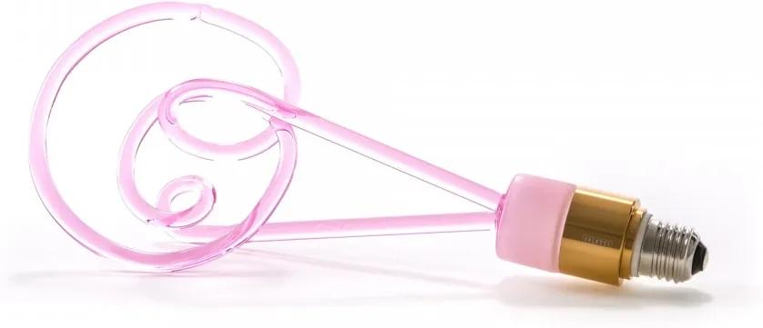 Bec roz 30cm Twist Lamp Seletti