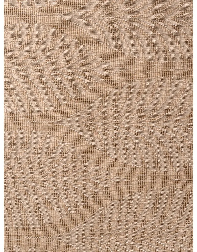 Covor pentru exterior și interior bej/fildeș rotund ø 160 cm Duet Liora – NORTHRUGS