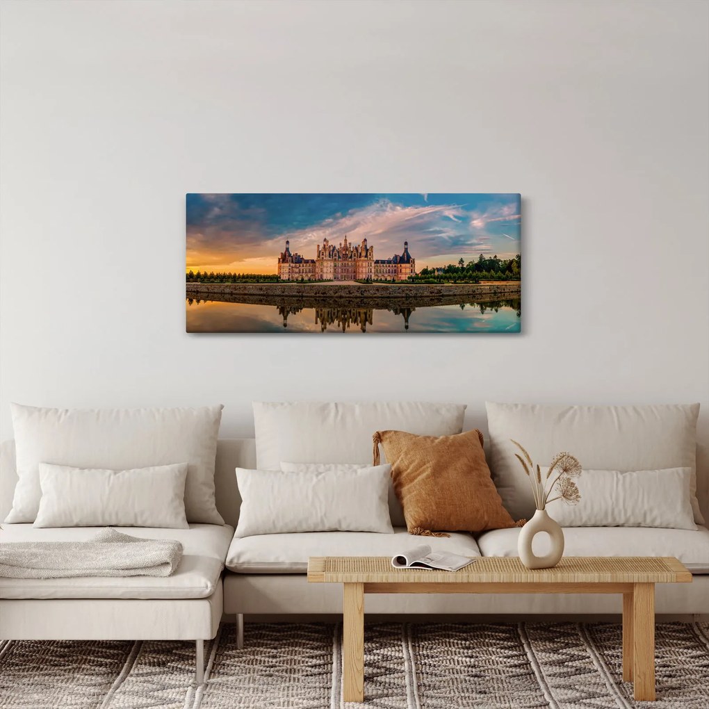 Tablou cu castel (120x50 cm)