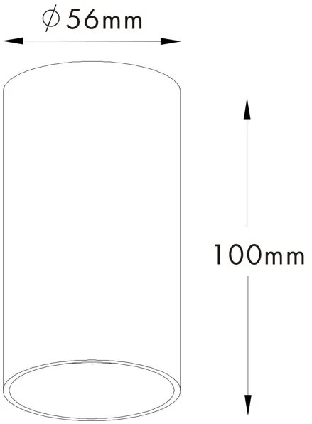 Spot modern aplicat TUBA SL alb 92679 ZL