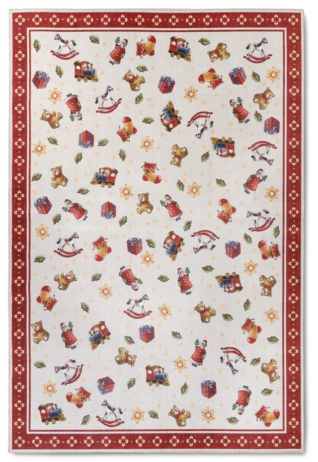 Covor roșu 160x230 cm cu model de Crăciun Red Christmas – Villeroy&amp;Boch