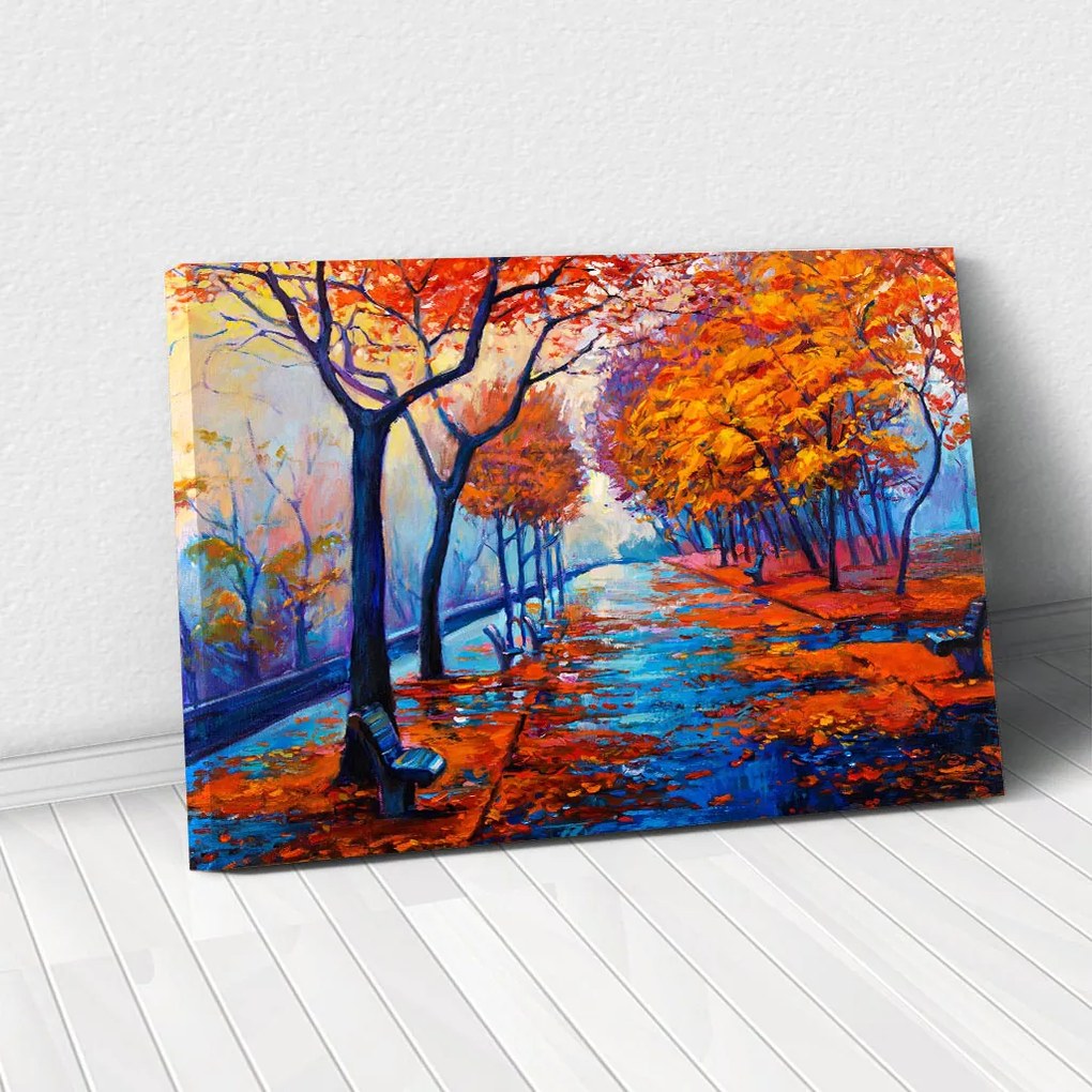 Tablou Canvas - Peisaj de toamna 50 x 80 cm