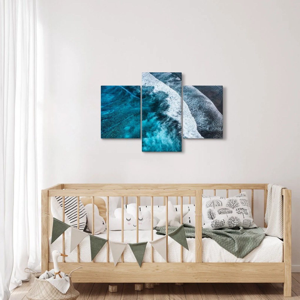 Tablou - Valuri pe mare (90x60 cm)
