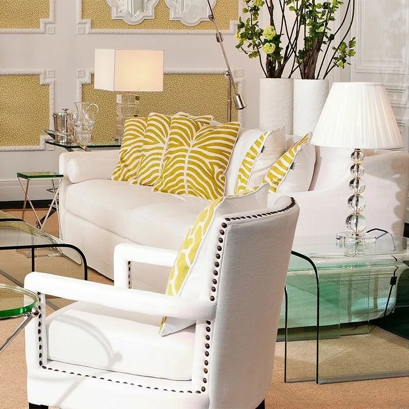 Perna decorativa design LUX Zebra Lime 107827 HZ