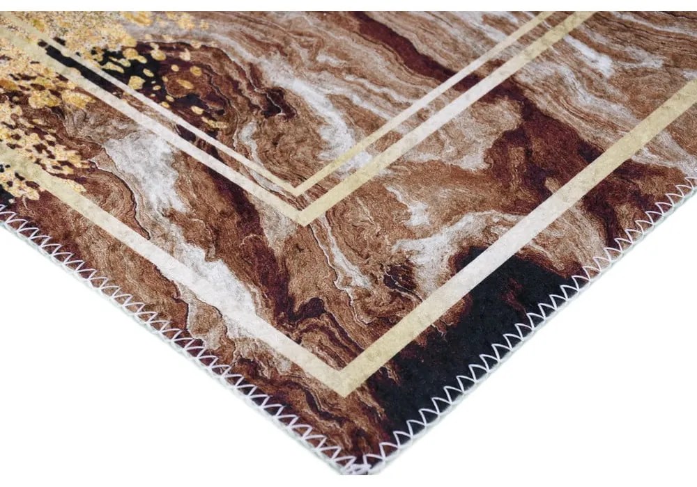 Covor maro/crem lavabil 160x230 cm – Vitaus