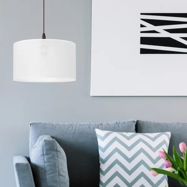 Lustră LED pe cablu NOEL 1xE27/60W/230V alb