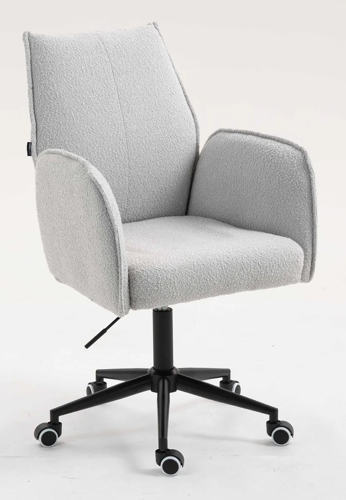 HR280K Scaun Gri Boucle cu Bază Neagră