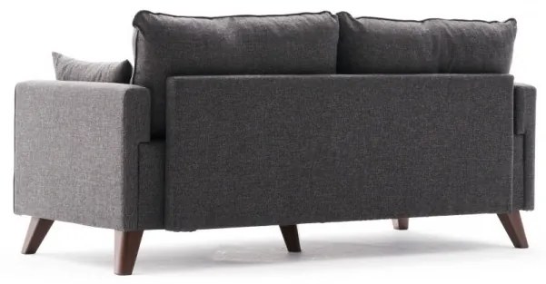Canapea cu 2 locuri Bella Sofa, Antracit, Poliester
