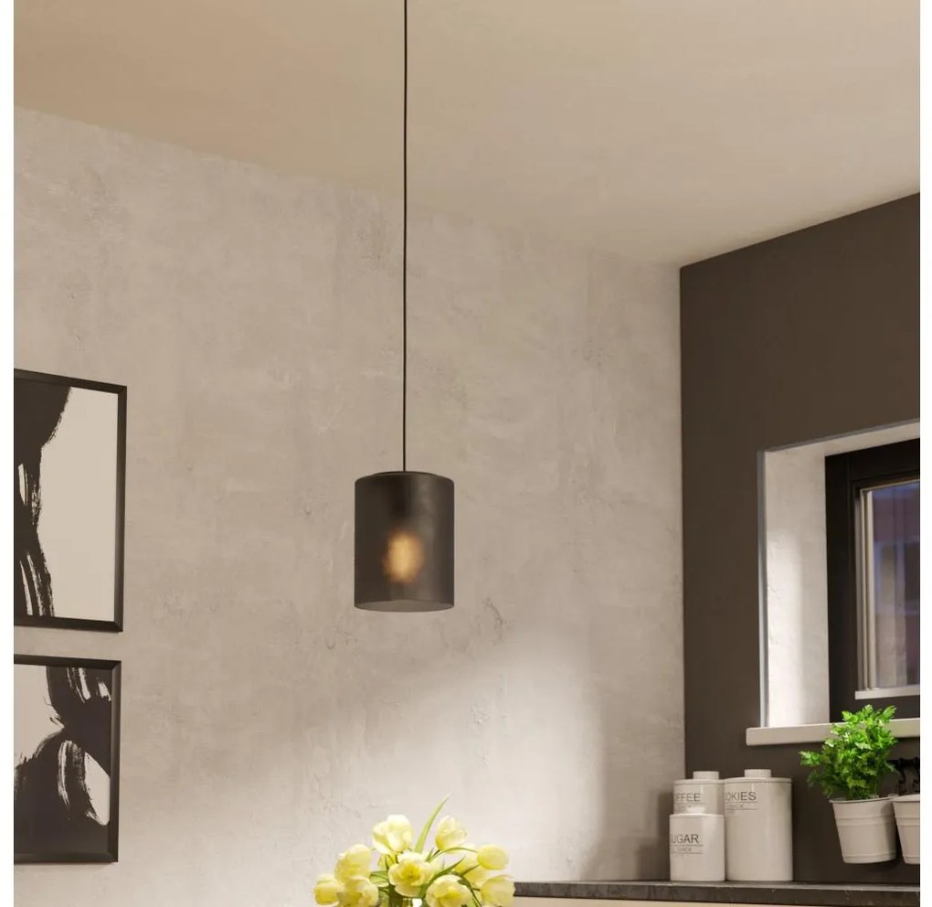 Lustră pe cablu Eglo 901162 COLOMERA 1xE27/40W/230V gri