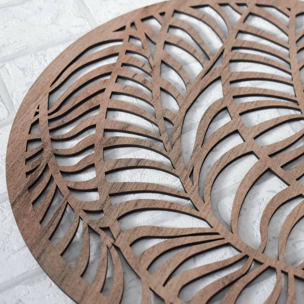 DUBLEZ | Tablou sculptat abstract - Frunze