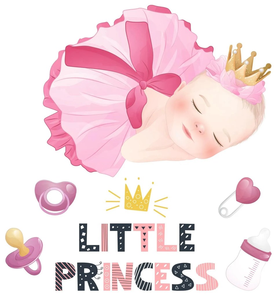 Autocolant Little princess, Art. AC0019