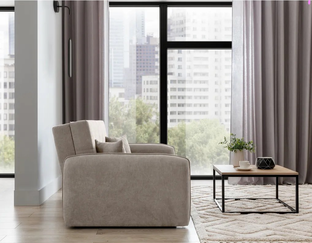 OFERTA Canapea extensibila 2 locuri LAINE, bej II calitate