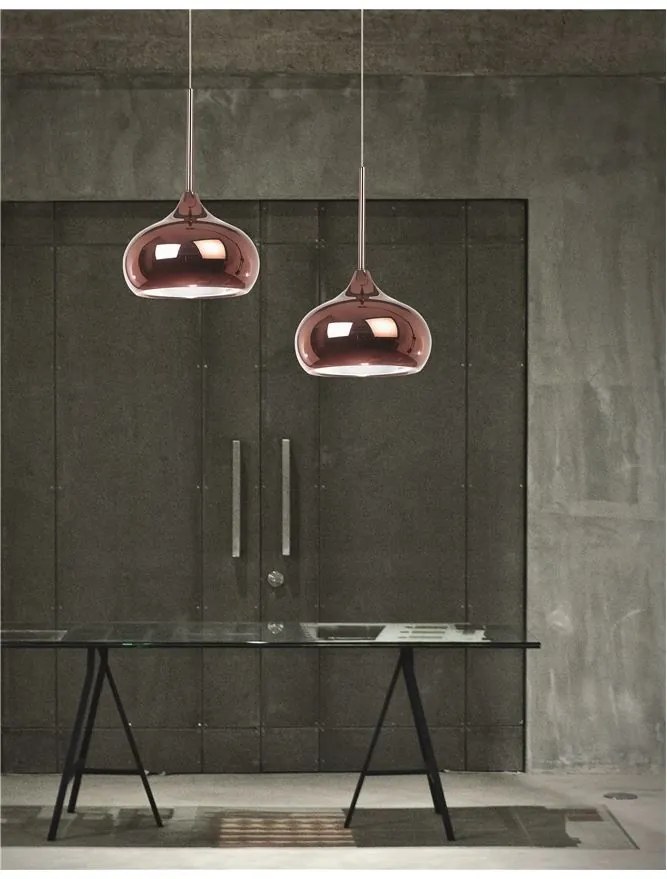 Pendul design modern Ã˜20cm Cioto rose auriu NVL-5704802