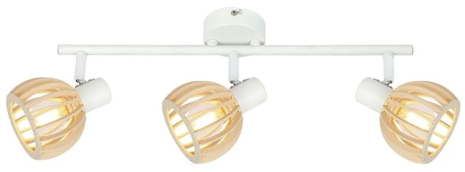 Plafonieră albă-în culoare naturală ø 10 cm Atarri – Candellux Lighting