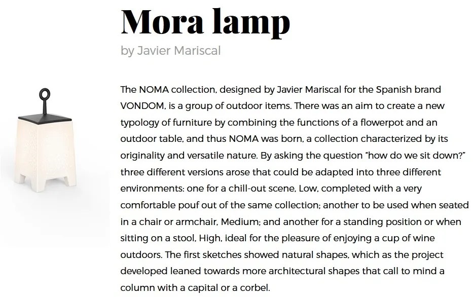 CORP DE ILUMINAT LED DECORATIV MORA LAMP