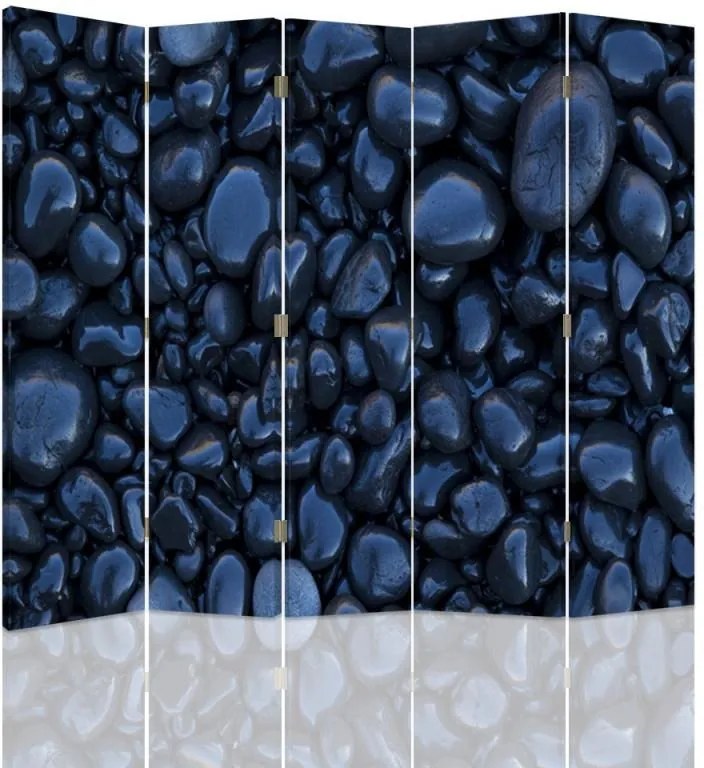 CARO Paravan - Black Stones | cinci păr?i | unilateral 180x150 cm