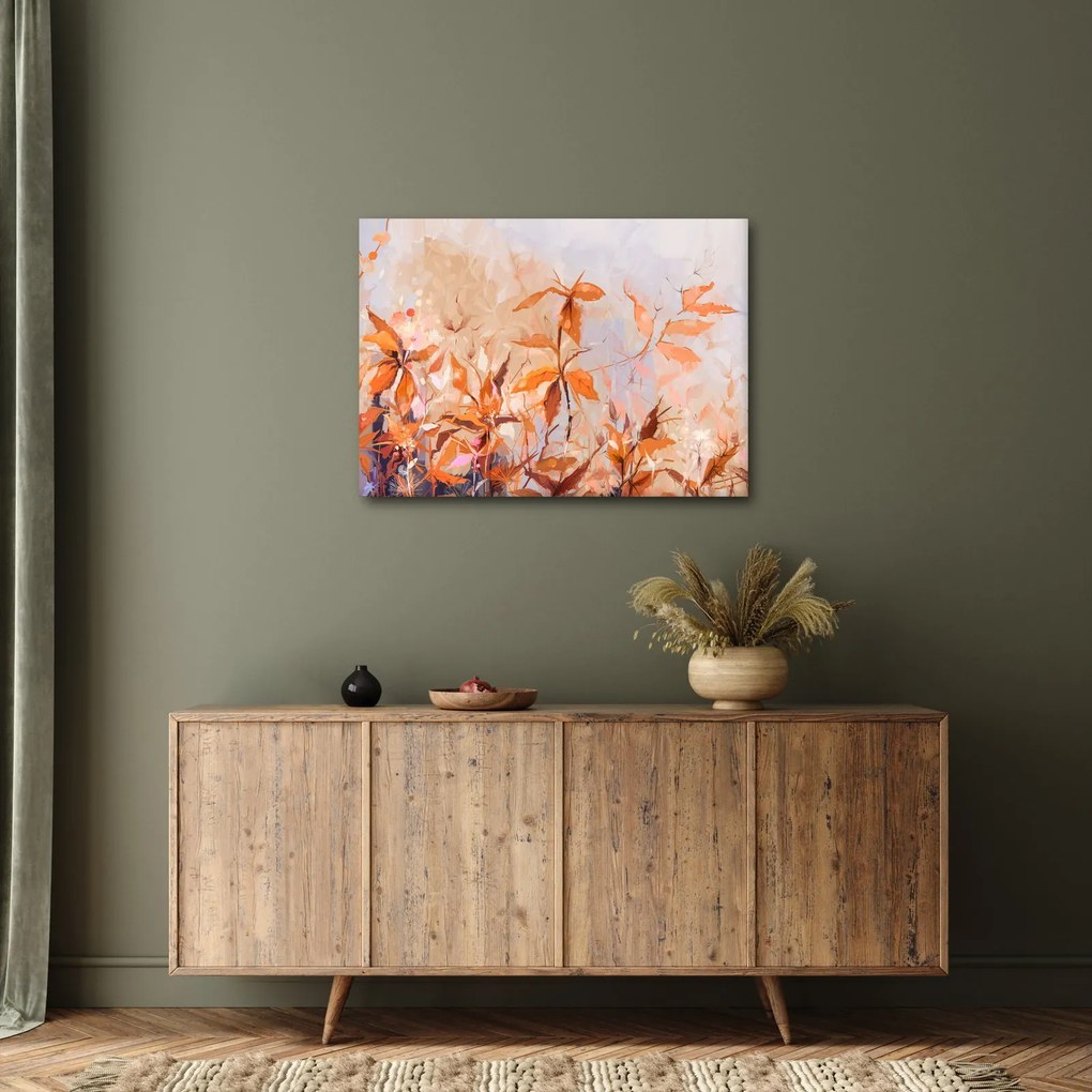Tablou - Flori pictate (70x50 cm)