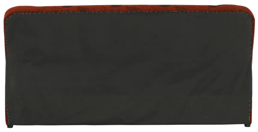 Canapea extensibilă, material textil cărămiziu/model, ASIA NEW