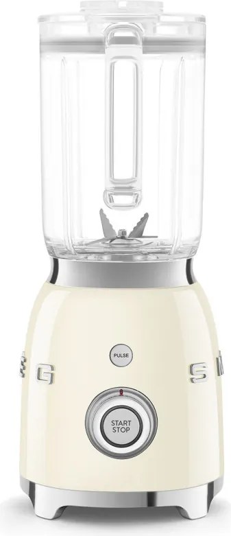 Blender Smeg BLF03CREU, 800 W, 1,5 l, 18 000 rpm, 4 programe, 4 viteze + Impusl, Otel inoxidabil, Crem