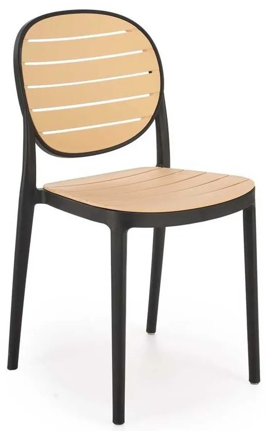 Scaun de bucătărie Josie, maro / negru