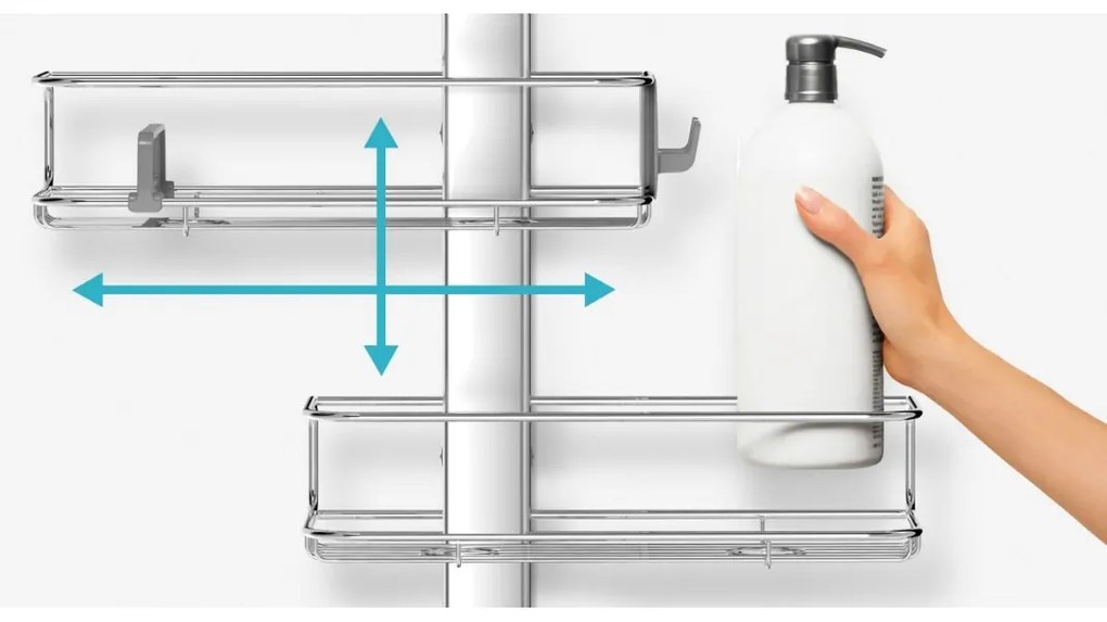 Simplehuman Suport reglabil pentru duș Plus