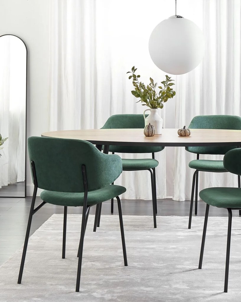Set 2 buc scaune de sufragerie Kenza (verde). 1080653
