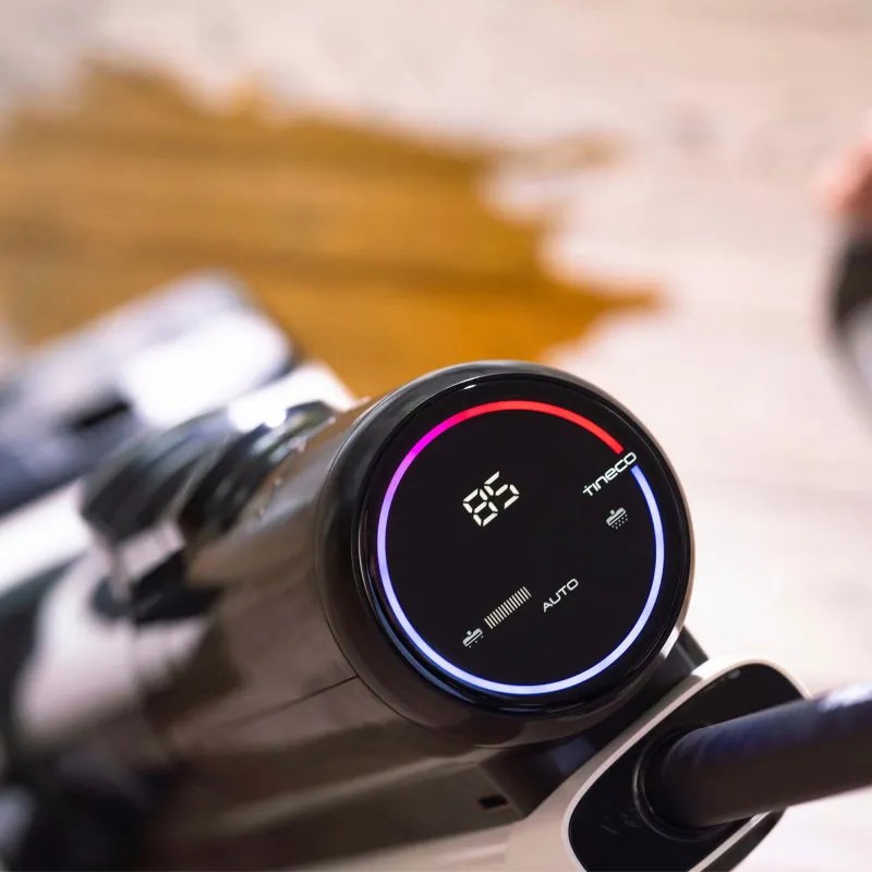 Aspirator vertical Tineco Floor One S5 Extreme, 220W, Curatare uscata/umeda, Wi-Fi, Autonomie 35 min, 90 m², Wi-Fi, Afisaj, Negru