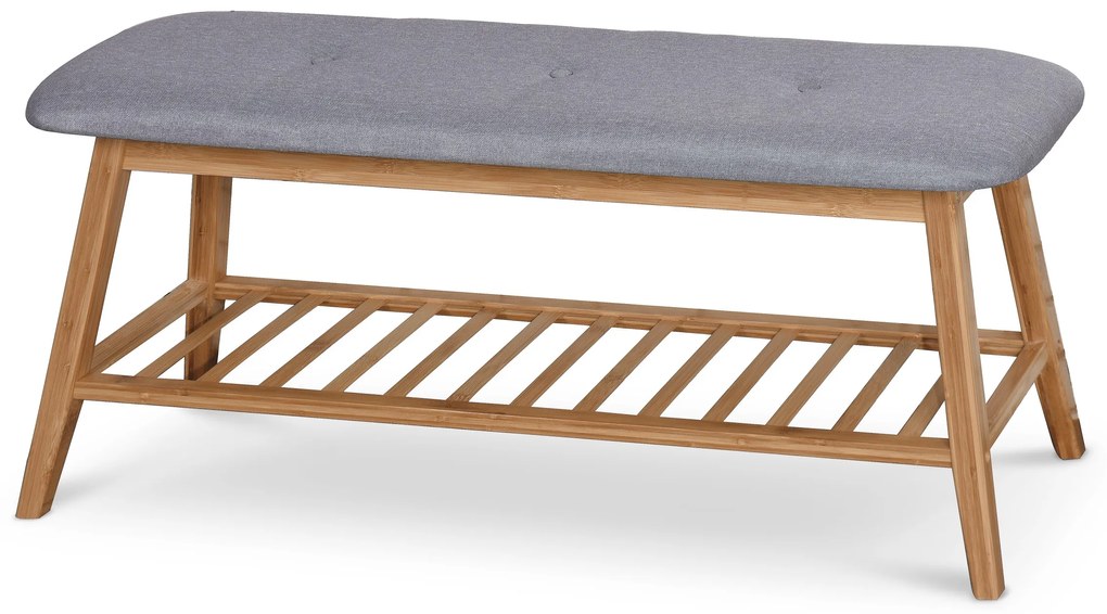 Banca Culoare Gri constructie din Bambus, ST15