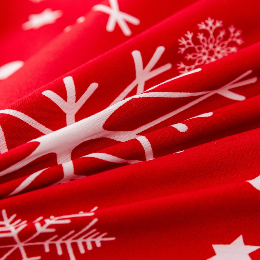 Lenjerie de pat din microfibra SNOWFALL rosu Dimensiune lenjerie de pat: 2 buc 70 x 90 cm | 200 x 220 cm