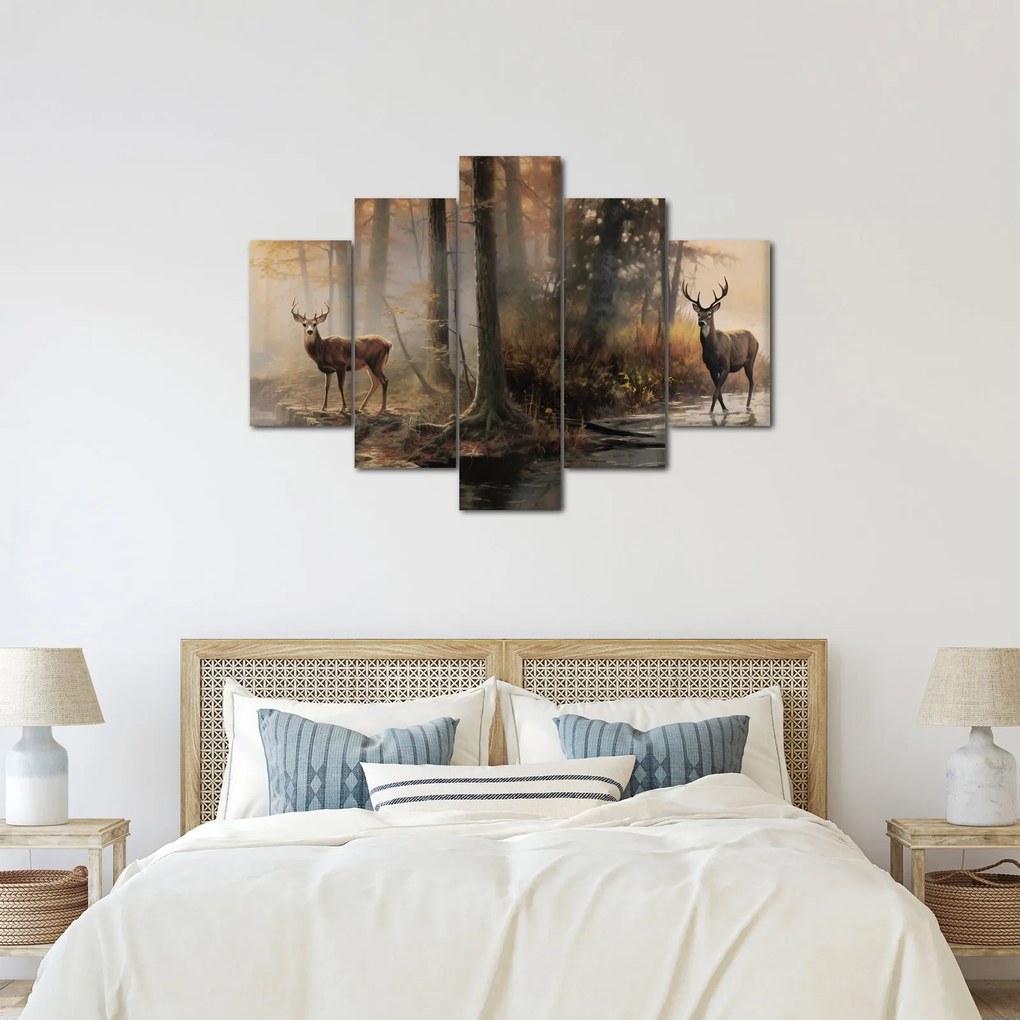 Tablou - Vintage pictura wildlife (150x105 cm)