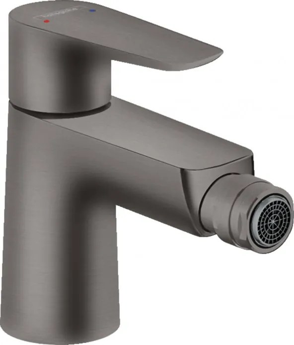 Baterie bideu cu ventil pop-up, Hansgrohe Talis E, negru periat, 71720340