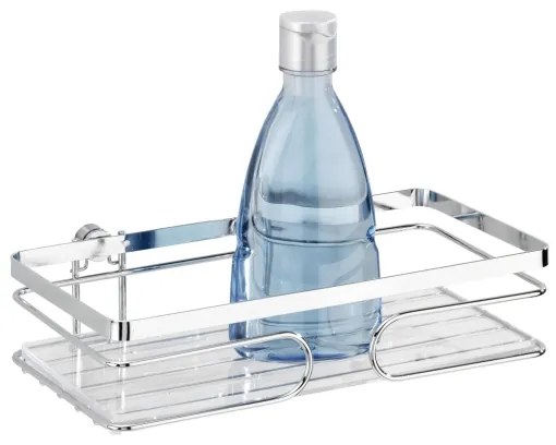 WENKO 20409100 - Poliță PREMIUM din oțel inoxidabil, 24 x 13,5 cm, argintiu