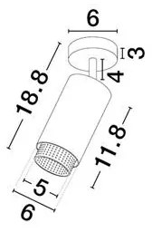 Spot aplicat directionabil design decorativ NESSI, NVL-9011403