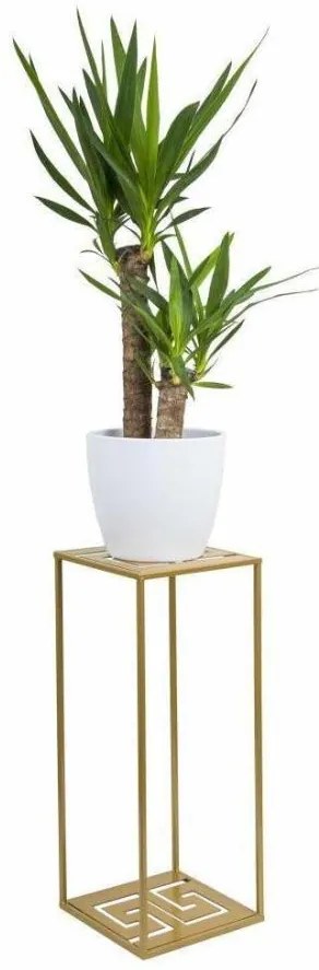 Suport pentru flori 60x24 cm, culoare aurie