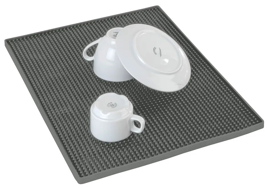 Scurgător de vase gri din cauciuc 40x30 cm Maxi – Wenko