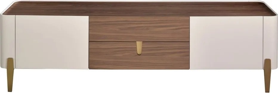 Comoda TV deosebita design LUX Walnut-Bej