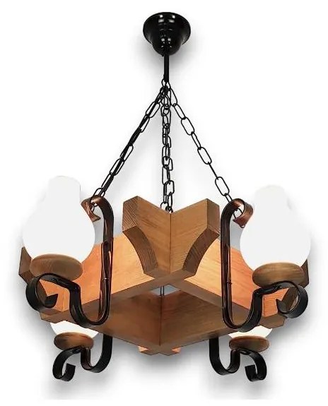 Lustră pe lanț Brilagi QUEEN 4xE14/40W/230V fag