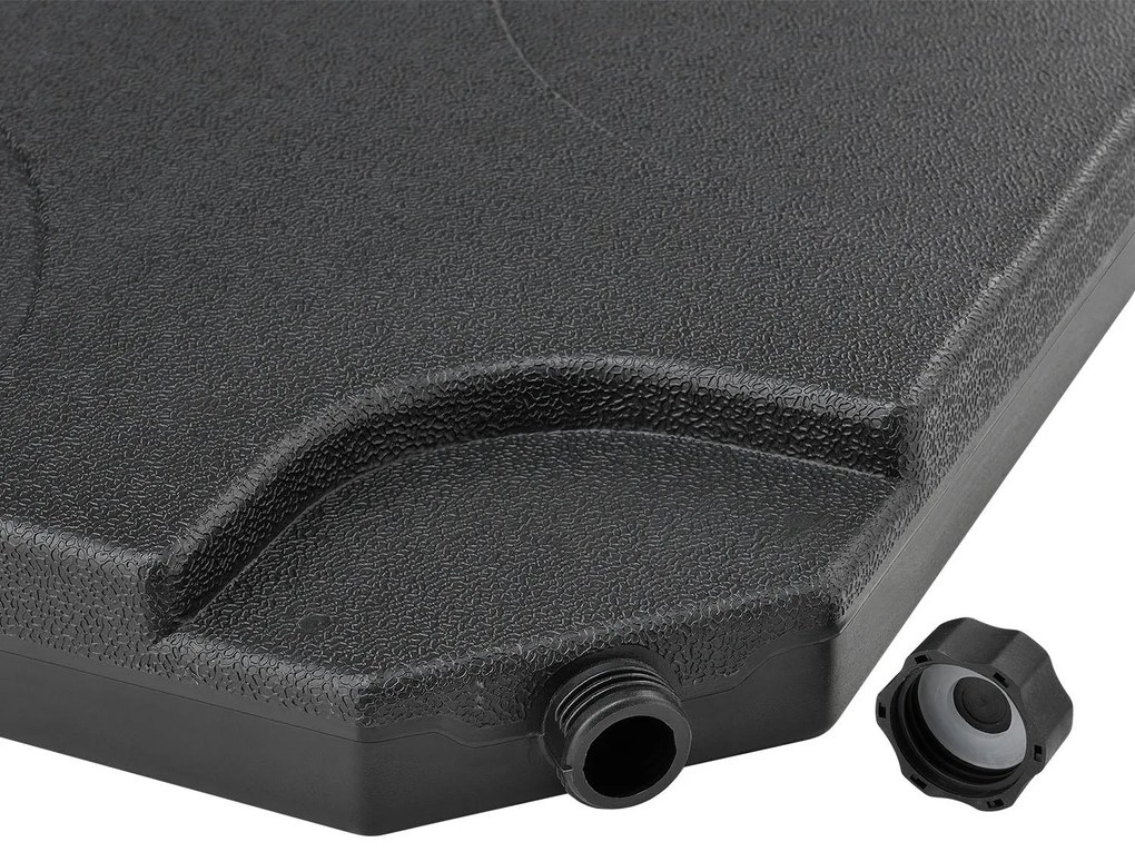 Suport stabilitate umbrelã "Quad" din 4 piese setat pânã la 80 kg, negru