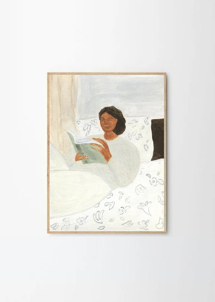 Poster 50x70 cm Morning Read – Isabelle Vandeplassche – The Poster Club