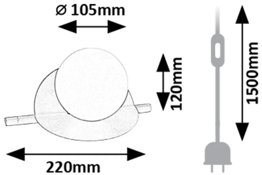 Veioza/Lampa de masa stil modern Jules