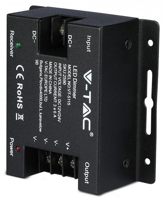 Controller banda led touch monocolor 12-24V 18A